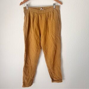 Grade & Gather Mustard Yellow Gauze Pants Sz M